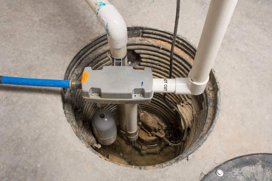 Basement sump pump installation services in Indianapolis.